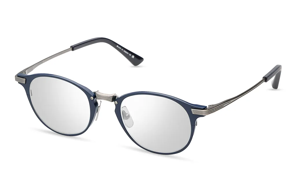Dita RADICON MATTE NAVY - ANTIQUE SILVER, Niebieski