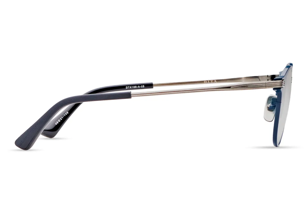 Dita RADICON MATTE NAVY - ANTIQUE SILVER, Niebieski