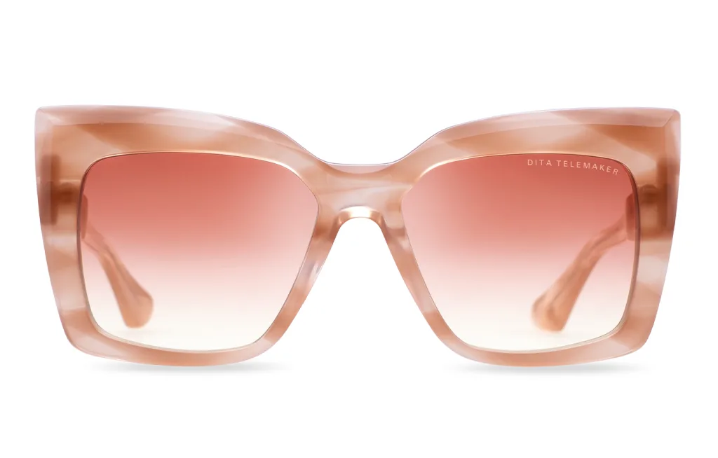 Dita TELEMAKER Kolor: DUSTY PINK SWIRL, Kolor oprawy: Różowy