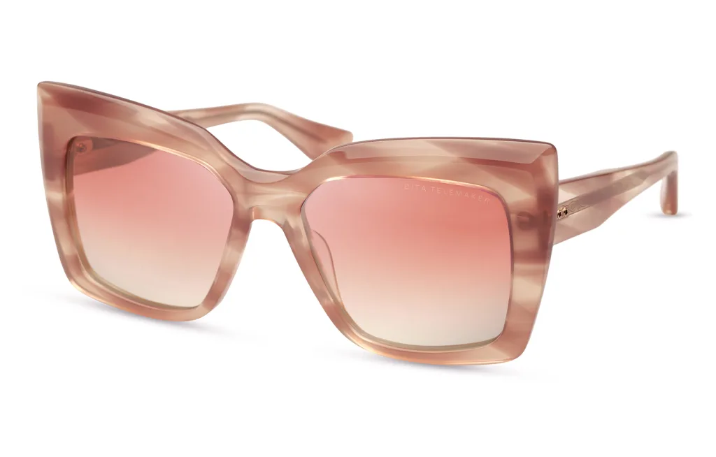 Dita TELEMAKER Kolor: DUSTY PINK SWIRL, Kolor oprawy: Różowy