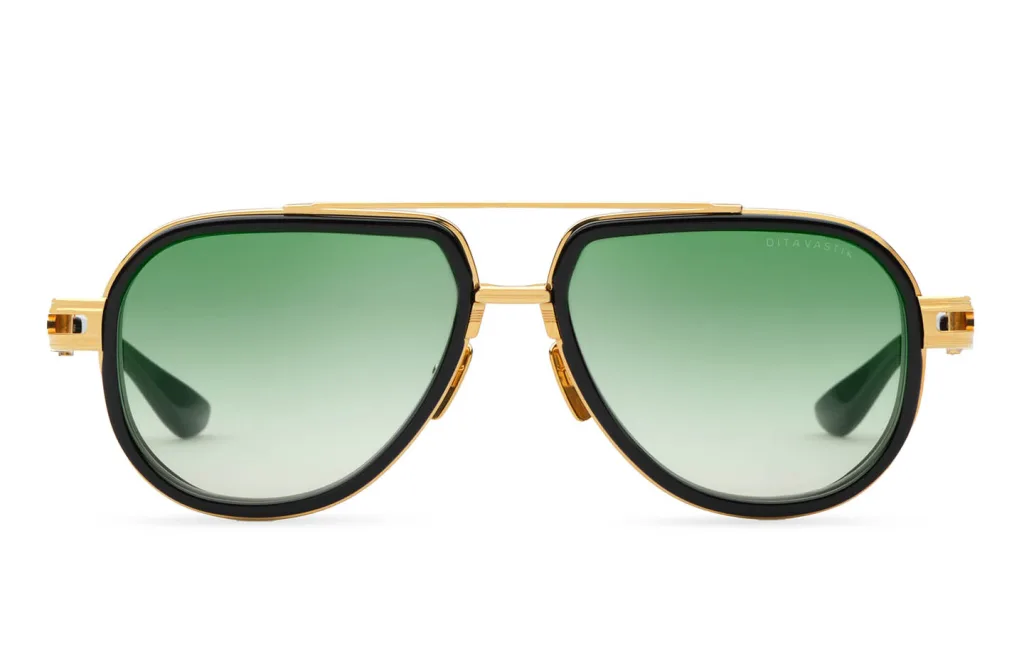 Dita VASTIK Kolor: YELLOW GOLD - BLACK, Kolor oprawy: Złoty