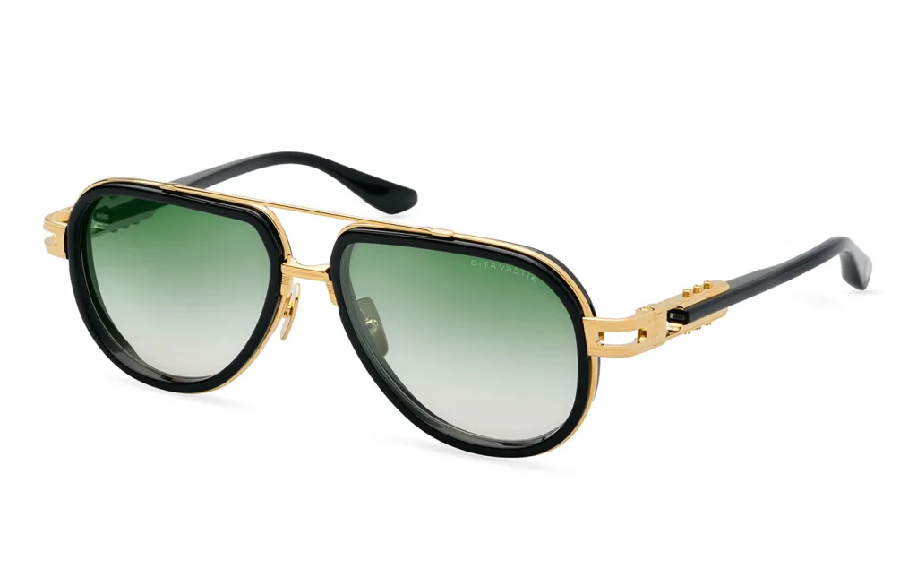 Dita VASTIK Kolor: YELLOW GOLD - BLACK, Kolor oprawy: Złoty