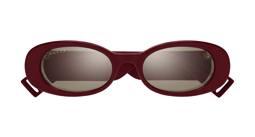 Gucci GG0517S Kolor: BURGUNDY-BROWN, Kolor oprawy: Czerwony