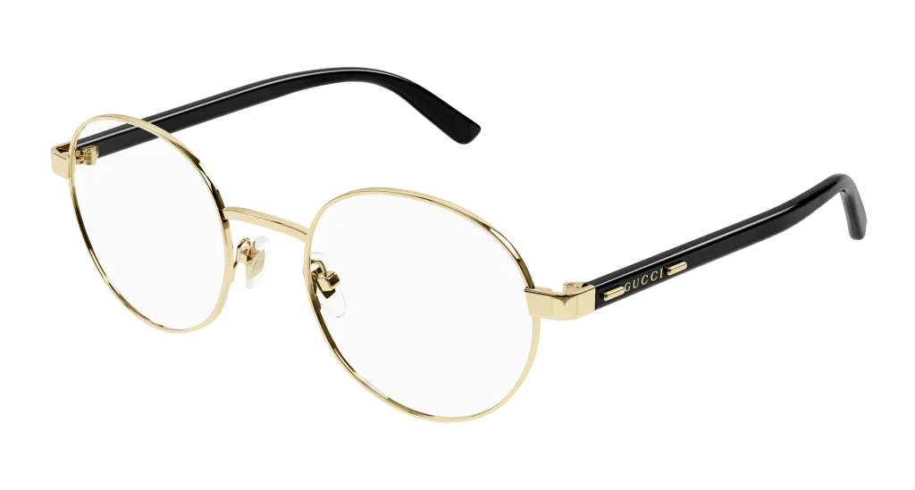 Gucci GG1585O Kolor: GOLD-BLACK-TRANSPARENT, Kolor oprawy: Złoty