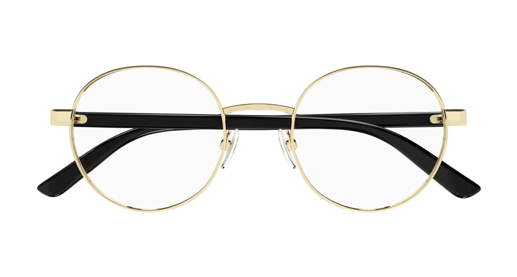 Gucci GG1585O Kolor: GOLD-BLACK-TRANSPARENT, Kolor oprawy: Złoty