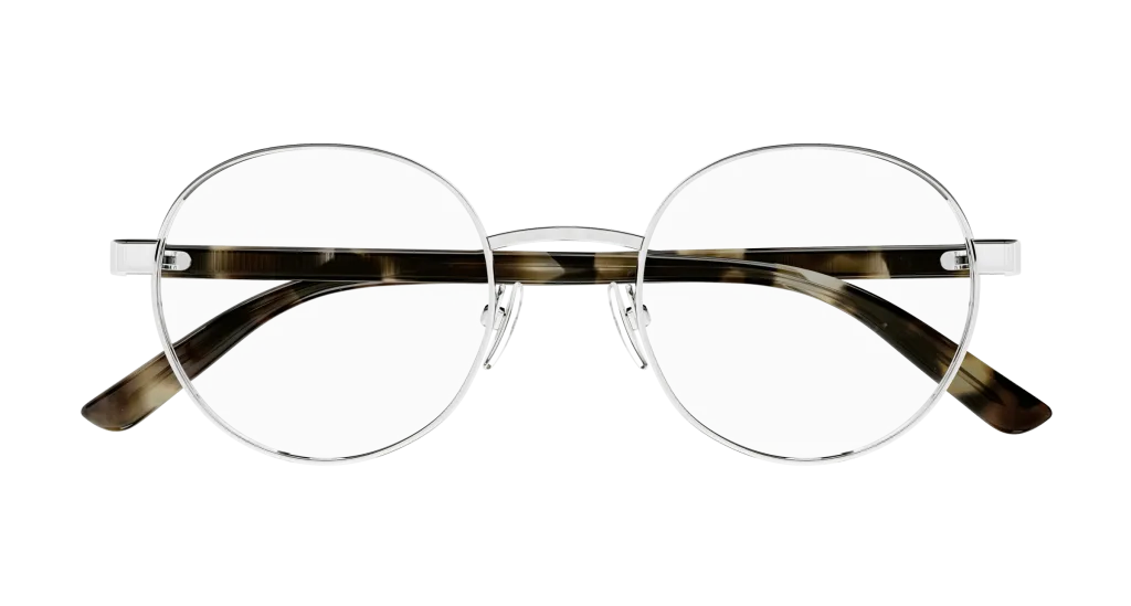 Gucci GG1585O Kolor: SILVER-HAVANA-TRANSPARENT, Kolor oprawy: Srebrny