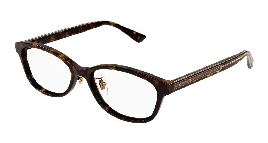 Gucci GG1612OJ Kolor: HAVANA-CRYSTAL-TRANSPARENT, Kolor oprawy: Wzór havana