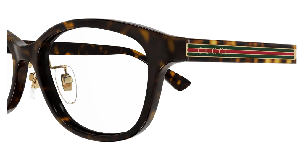 Gucci GG1612OJ Kolor: HAVANA-CRYSTAL-TRANSPARENT, Kolor oprawy: Wzór havana