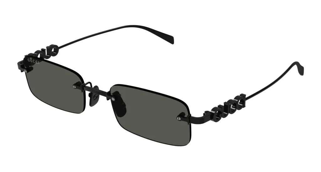 Gucci GG1808S BLACK-GREY, Czarny