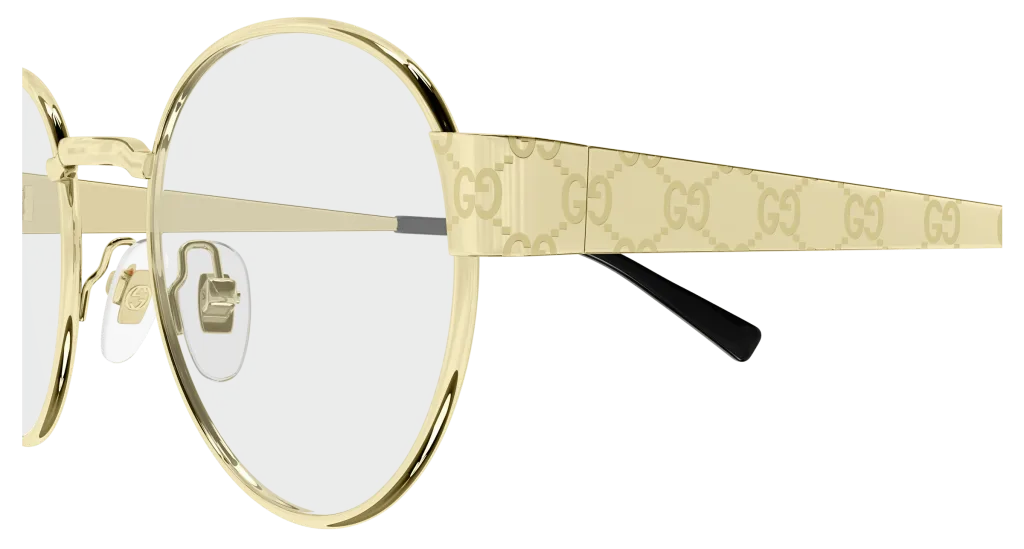 Gucci GG1855O Kolor: GOLD-TRANSPARENT, Kolor oprawy: Złoty