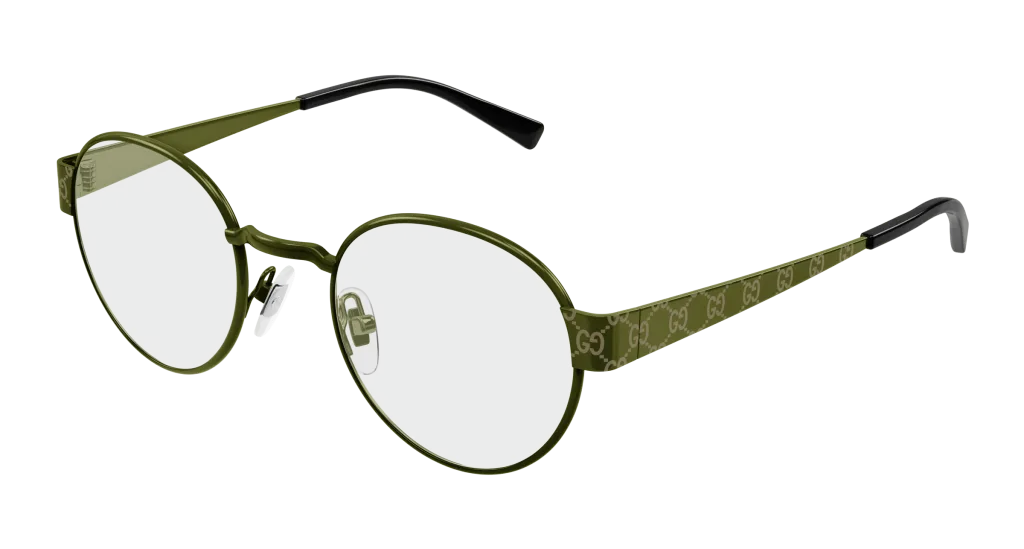 Gucci GG1855O Kolor: GREEN-TRANSPARENT, Kolor oprawy: Brązowy
