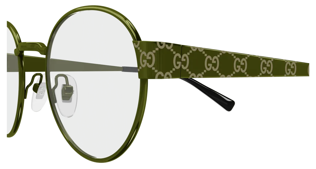Gucci GG1855O Kolor: GREEN-TRANSPARENT, Kolor oprawy: Brązowy
