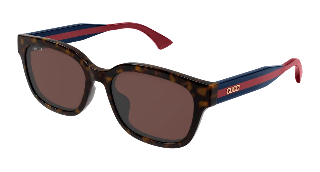 Gucci GG1872SK Kolor: HAVANA-BLUE-BROWN, Kolor oprawy: Wzór havana