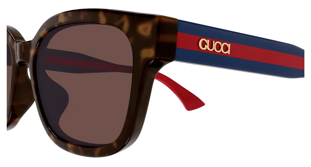 Gucci GG1872SK Kolor: HAVANA-BLUE-BROWN, Kolor oprawy: Wzór havana