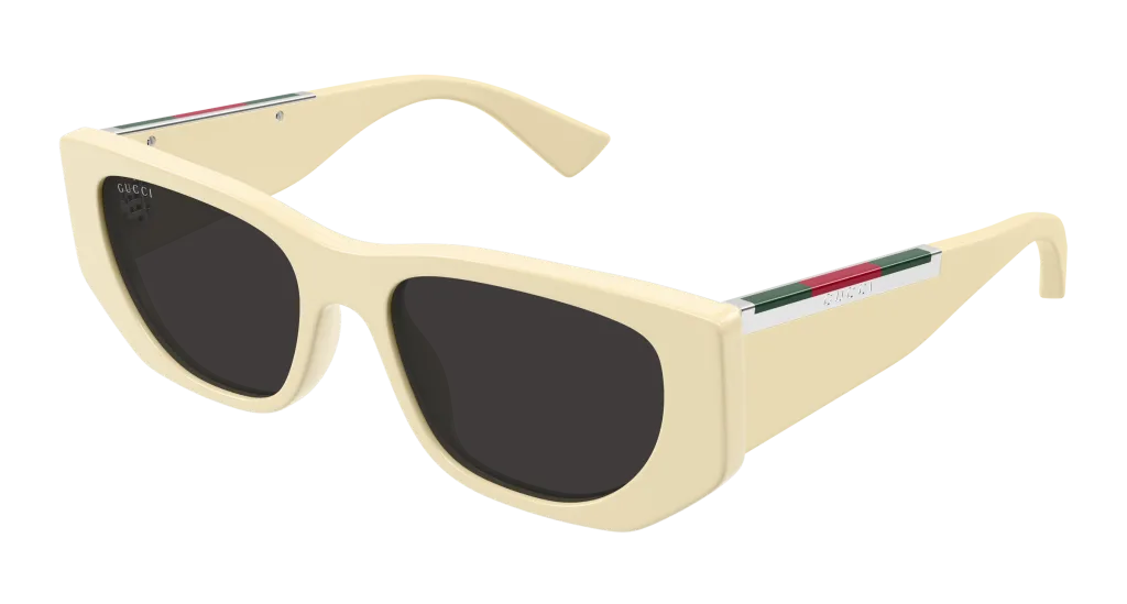 Gucci GG1959S Kolor: IVORY-GREY, Kolor oprawy: Beżowy