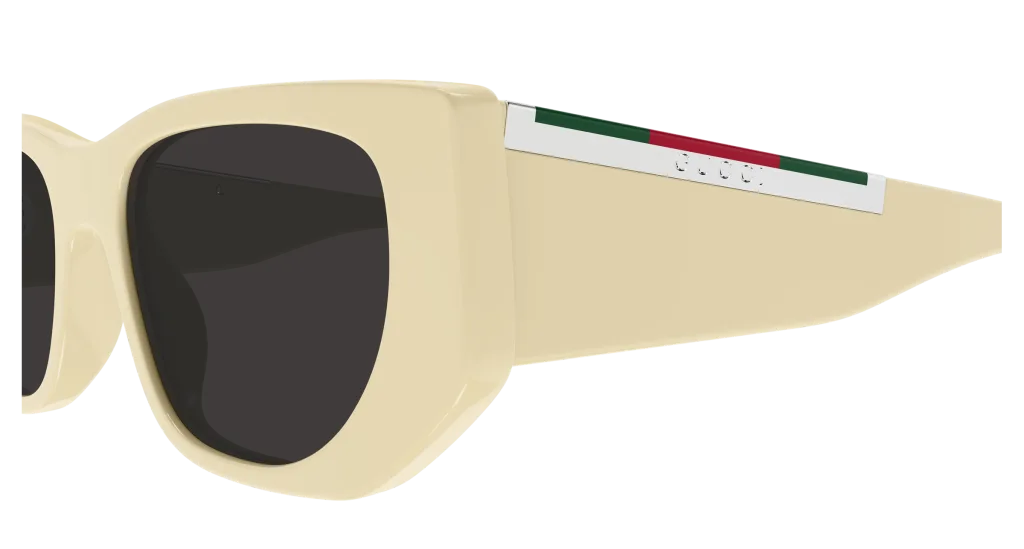 Gucci GG1959S Kolor: IVORY-GREY, Kolor oprawy: Beżowy