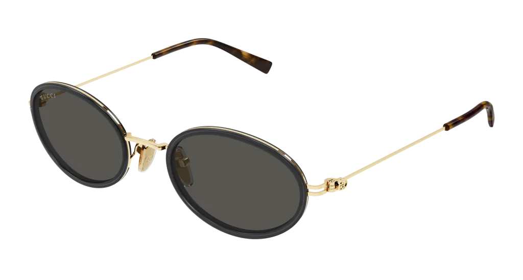 Gucci GG1980S GREY-GOLD-GREY, Złoty