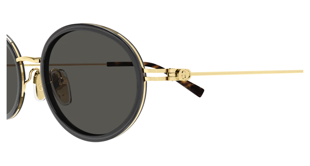 Gucci GG1980S GREY-GOLD-GREY, Złoty