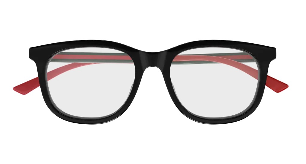 Gucci GG1990O Kolor: BLACK-GREEN-TRANSPARENT, Kolor oprawy: Czarny