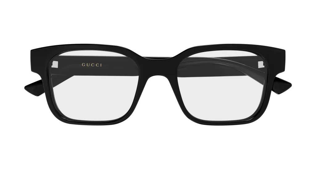 Gucci GG2087O BLACK-TRANSPARENT, Czarny