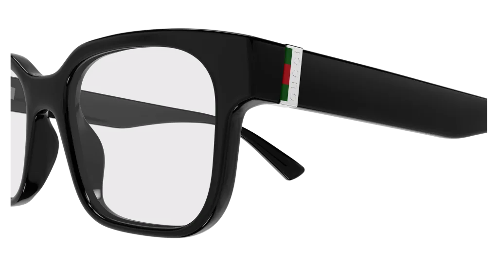 Gucci GG2087O BLACK-TRANSPARENT, Czarny