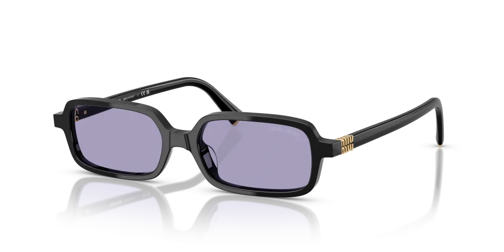 Miu Miu 0MU 11ZS Kolor: 16K01O - Czarny, Kolor oprawy: Czarny