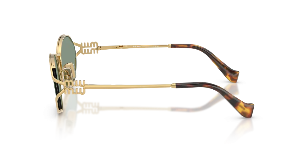 Miu Miu 0MU 52YS 5AK04M - Złoto, Złoty