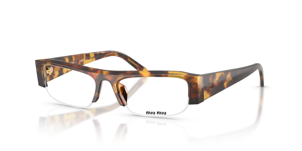 Miu Miu 0MU B07S Kolor: 14L08N - Miodowy Havana, Kolor oprawy: Wzór havana