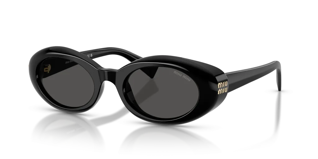 Miu Miu 0MU B09S Kolor: 16K08Z - Czarny, Kolor oprawy: Czarny