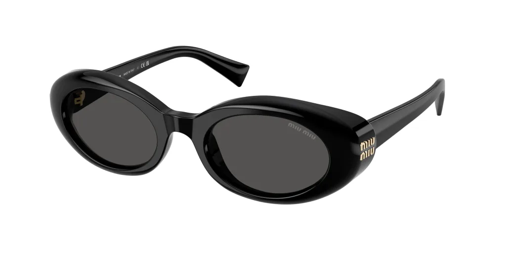 Miu Miu 0MU B09S Kolor: 16K08Z - Czarny, Kolor oprawy: Czarny