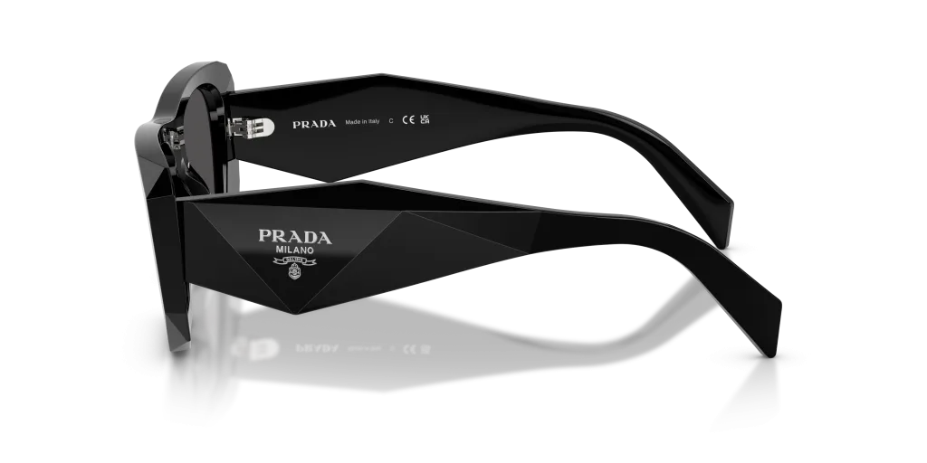 Prada 0PR B18S Kolor: 16K08Z - Czarny, Kolor oprawy: Czarny