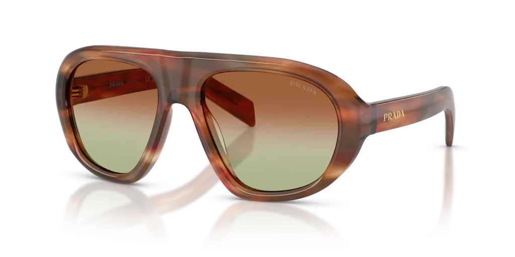 Prada 0PR C05S 24G70T - Dębowy w paski, Brązowy