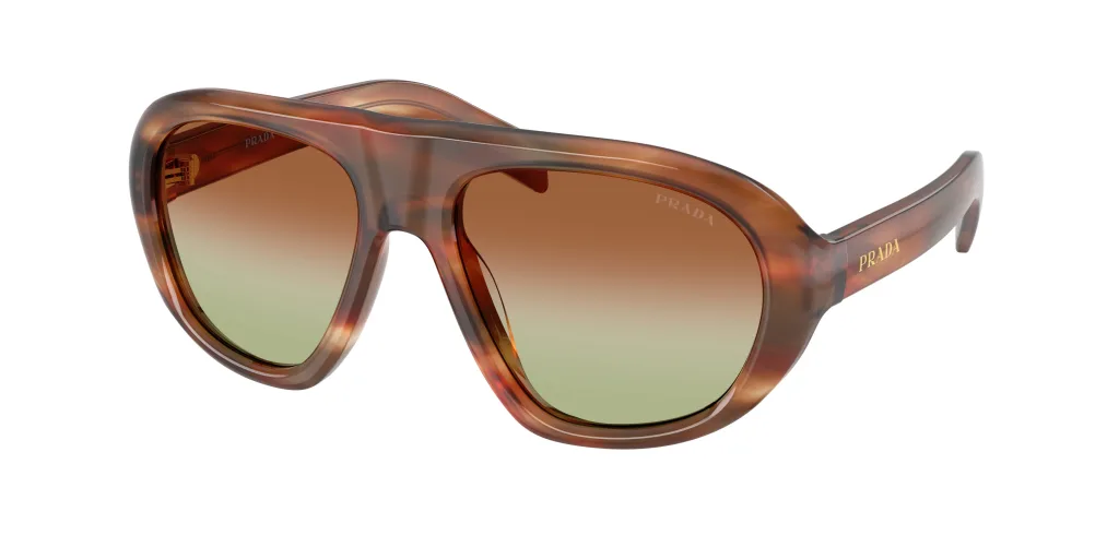 Prada 0PR C05S 24G70T - Dębowy w paski, Brązowy