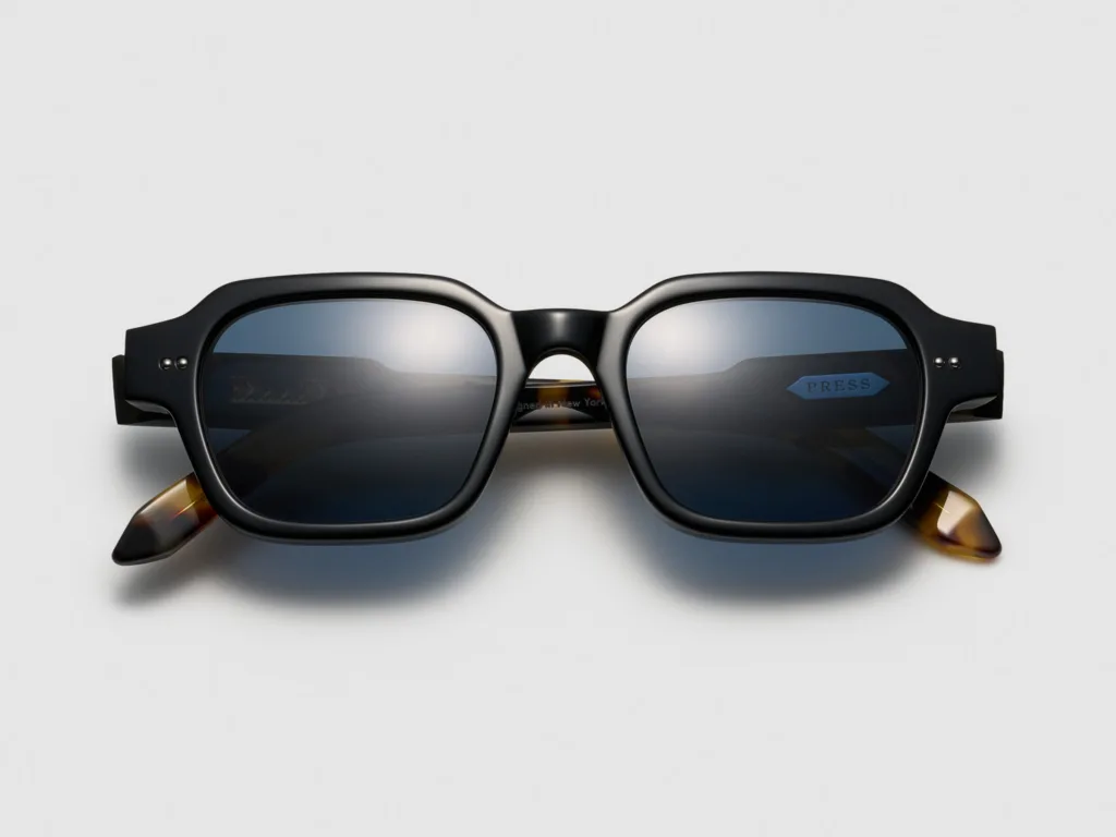 Press THE FACE Kolor: TI015 BLACK TORTOISE / SILVER, Kolor oprawy: Czarny