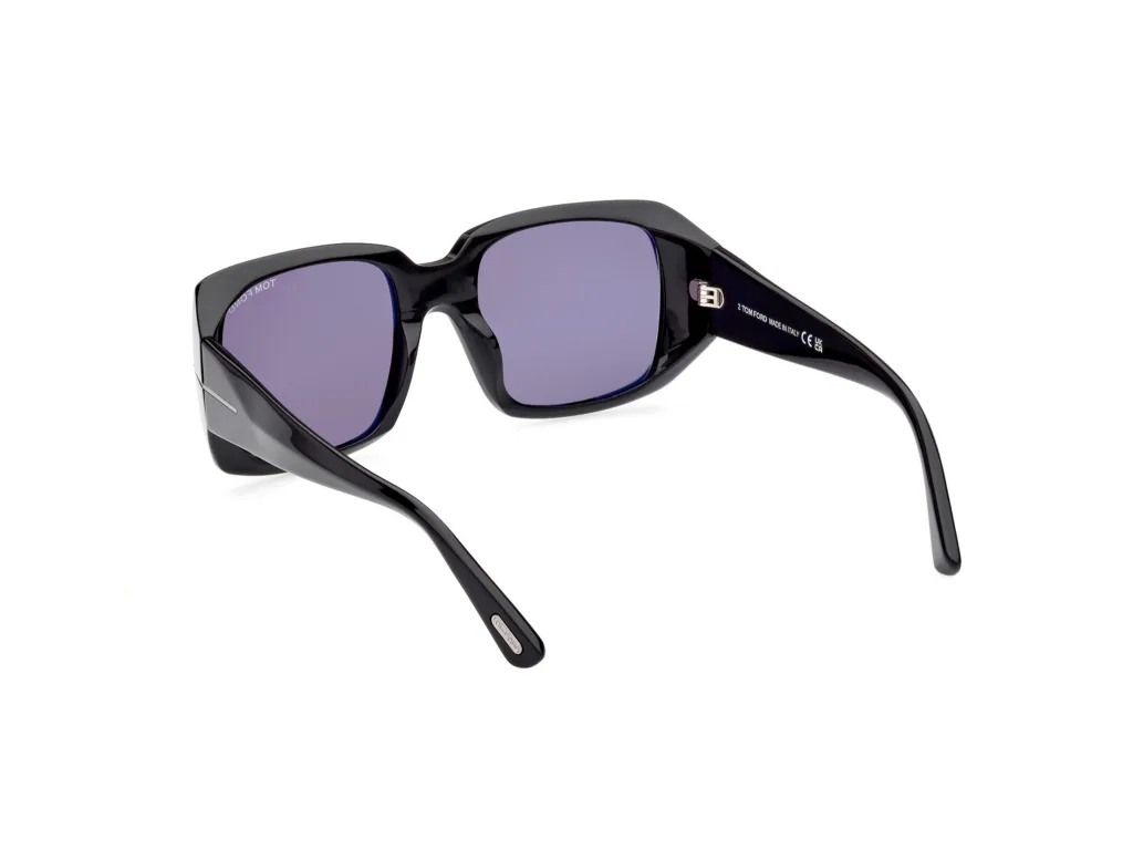 Tom Ford RYDER-02 FT1035 Kolor: 01A SHINY BLACK / SMOKE, Kolor oprawy: Czarny