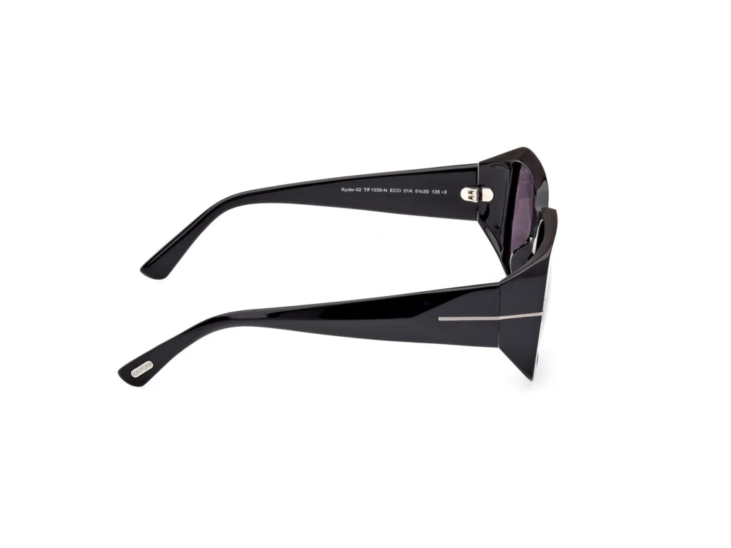 Tom Ford RYDER-02 FT1035 Kolor: 01A SHINY BLACK / SMOKE, Kolor oprawy: Czarny