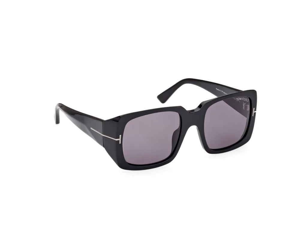 Tom Ford RYDER-02 FT1035 Kolor: 01A SHINY BLACK / SMOKE, Kolor oprawy: Czarny