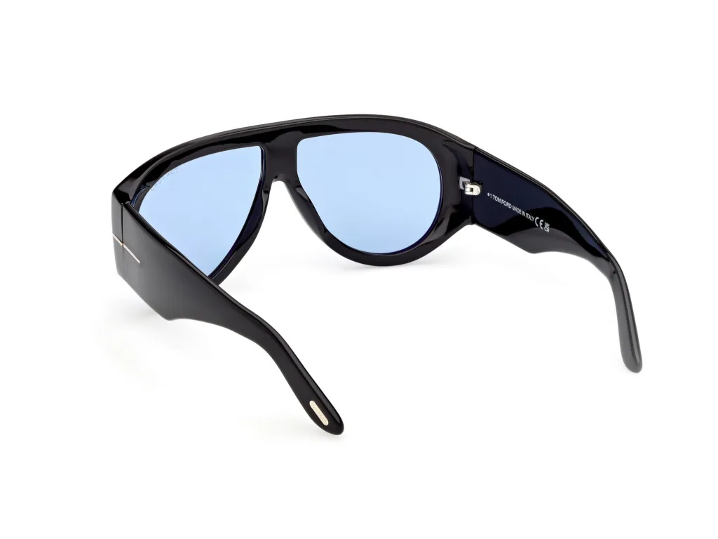 Tom Ford BRONSON FT1044 Kolor: 01V BLACK / BLUE, Kolor oprawy: Czarny