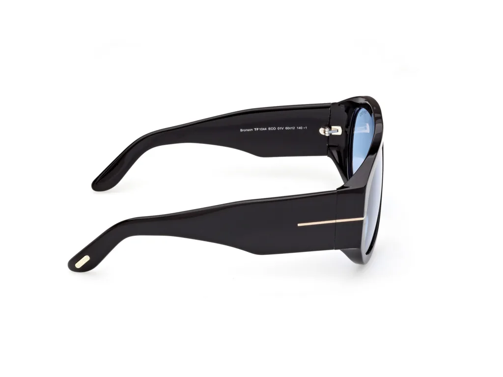 Tom Ford BRONSON FT1044 Kolor: 01V BLACK / BLUE, Kolor oprawy: Czarny