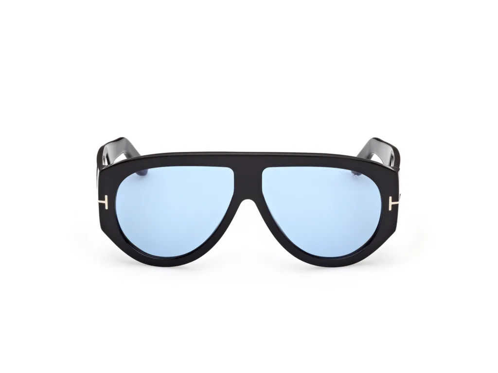 Tom Ford BRONSON FT1044 Kolor: 01V BLACK / BLUE, Kolor oprawy: Czarny