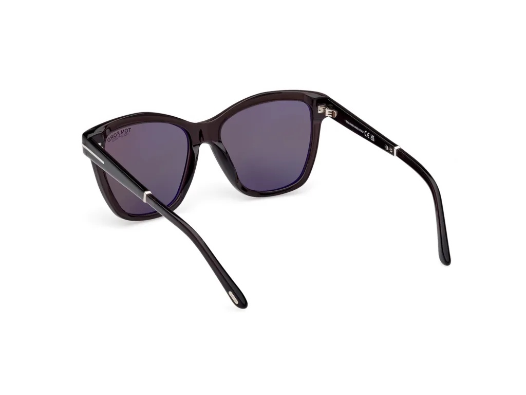 Tom Ford LUCIA FT1087 05D BLACK / DARK BROWN, Czarny