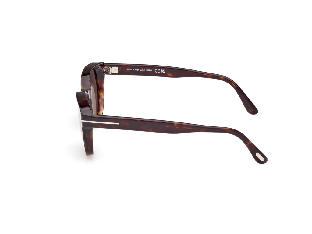 Tom Ford MERT FT1180 Kolor: 52A DARK HAVANA / SMOKE, Kolor oprawy: Wzór havana