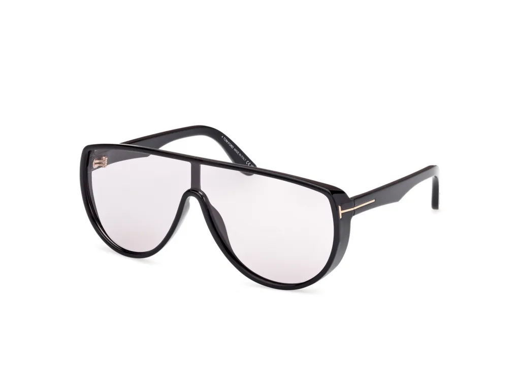 Tom Ford ACHILLES FT1182 01A SZARY / DYMNY, Czarny