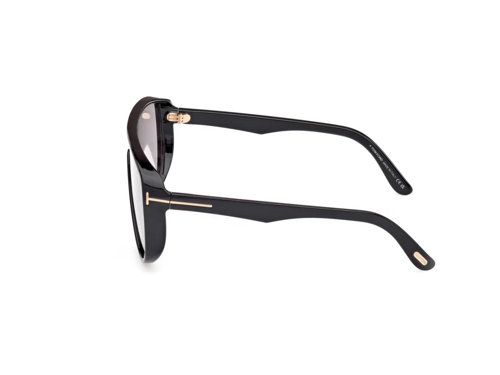 Tom Ford ACHILLES FT1182 01A SZARY / DYMNY, Czarny