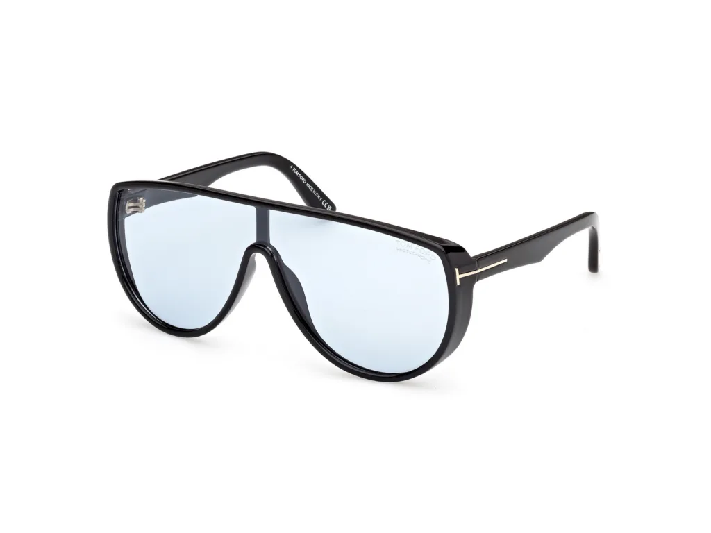 Tom Ford ACHILLES FT1182 01V NIEBIESKI, Czarny