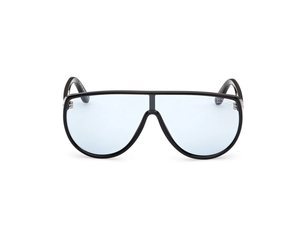 Tom Ford ACHILLES FT1182 01V NIEBIESKI, Czarny