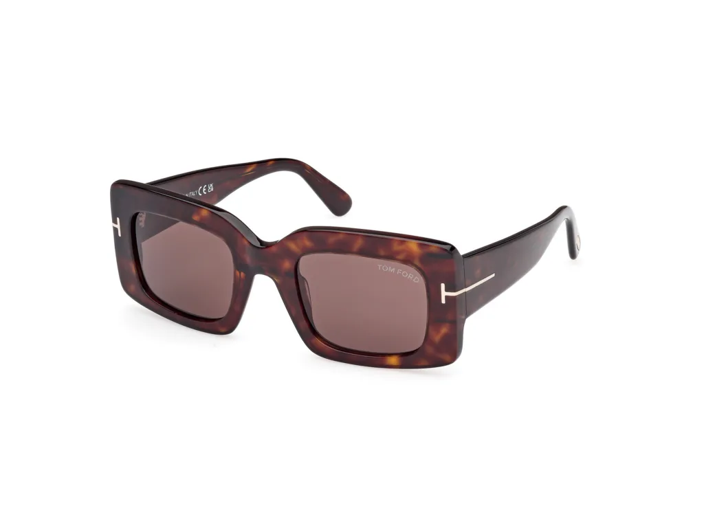 Tom Ford BRIGITTA FT1188 52E DARK HAVANA / BROWN, Wzór havana
