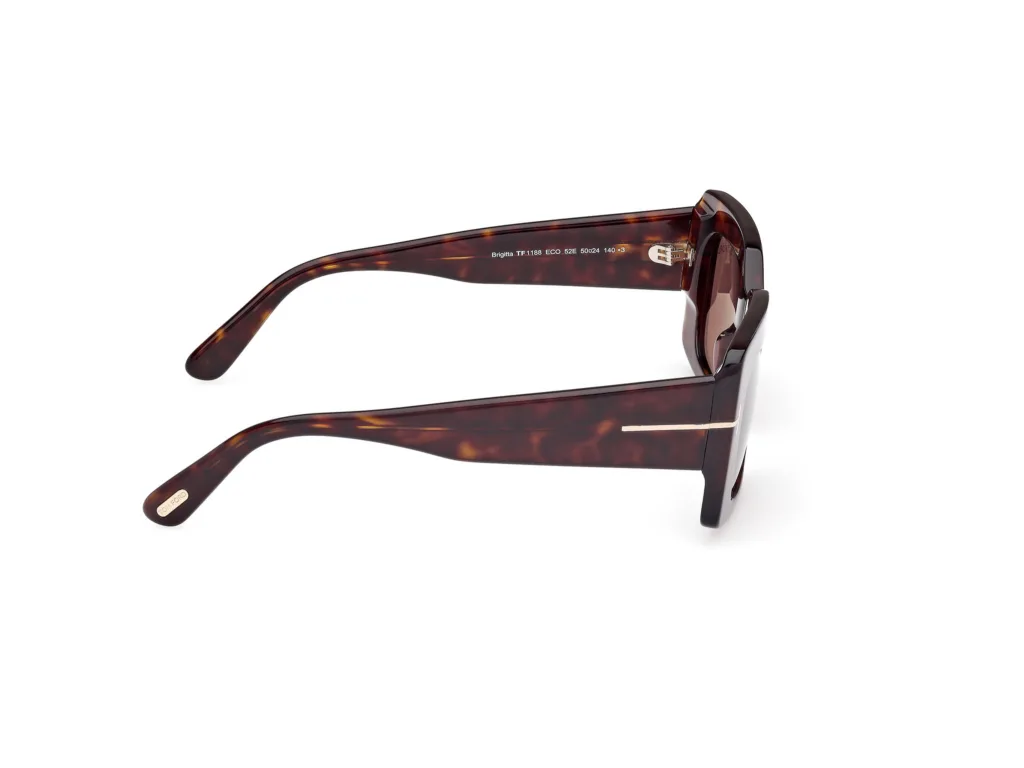 Tom Ford BRIGITTA FT1188 52E DARK HAVANA / BROWN, Wzór havana