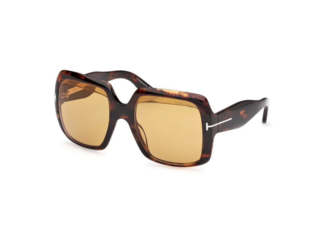 Tom Ford AURORA TF1194 52E DARK HAVANA, Wzór havana