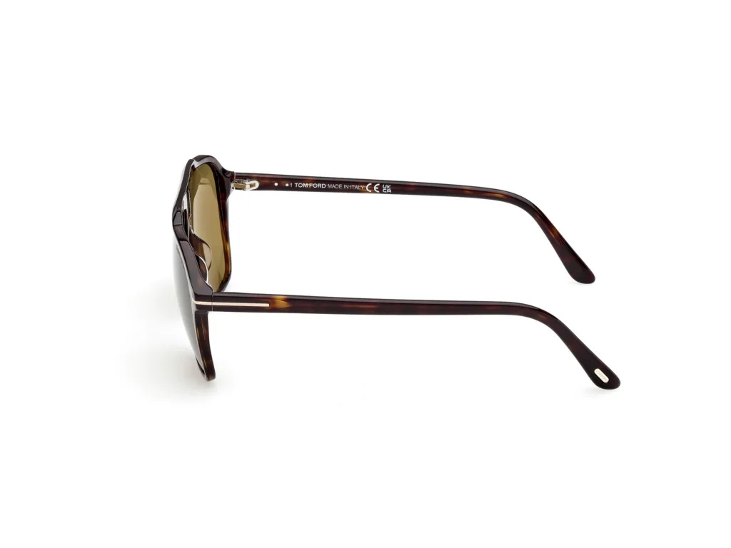 Tom Ford AUTARI FT1209 52N DARK HAVANA / GREEN, Wzór havana